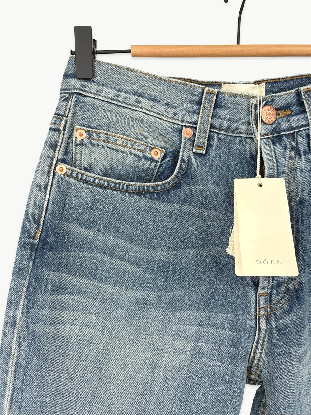 DÔEN Willow Jean Size 26 in Lampasas Wash Bootcut Denim NWT Vintage Inspired